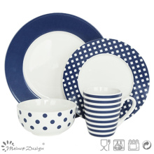 16PCS Decal Porcelain Dinner Set Mode Style